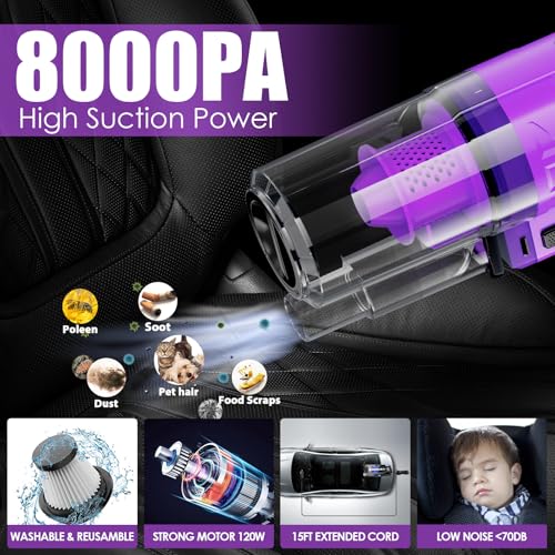 17PCS Car Cleaning Kit (Purple / 17PCS)