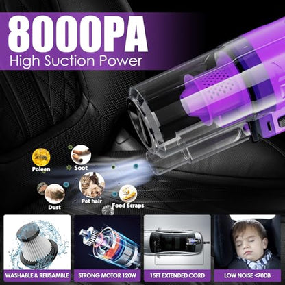17PCS Car Cleaning Kit (Purple / 17PCS)