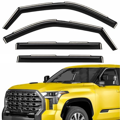 Extra Durable Window Deflectors in (For Toyota Tundra 22-26)