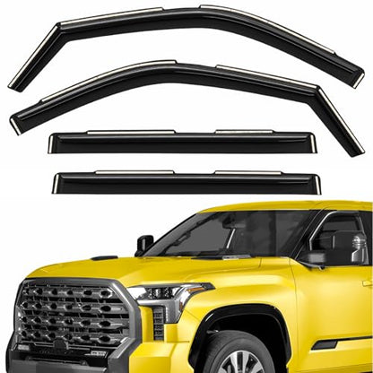 Extra Durable Window Deflectors in (For Toyota Tundra 22-26)