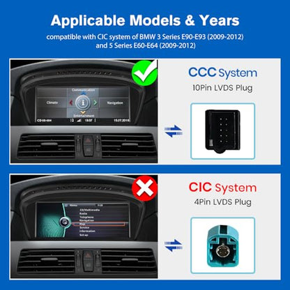 8.8 Inch Linux Car Radio for BMW E60 E61 E63 E64 E90 E91 E92 CCC 2004 (2G+8GB without Cam)