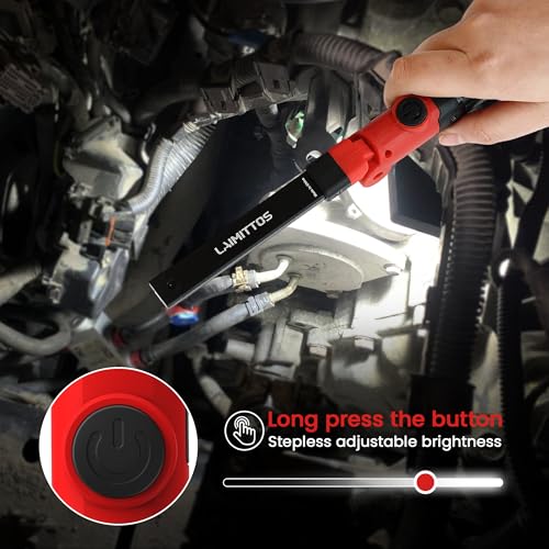 Rechargeable Work Light 2200mAh Magnetic LED Work Light Flashlight Mechanic Light Tool for Men Him (350 Lumens)