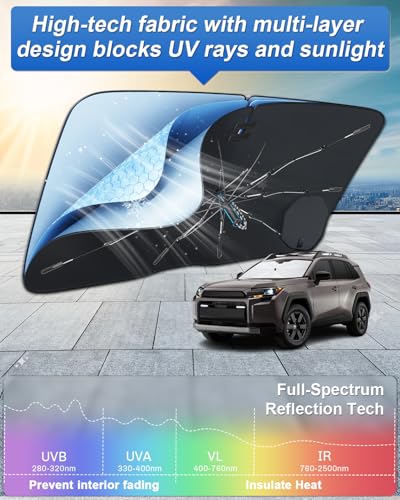 for 2026 Toyota RAV4 Car Windshield Sun Shade Umbrella for 2026 Toyota RAV4 (2026 RAV4)