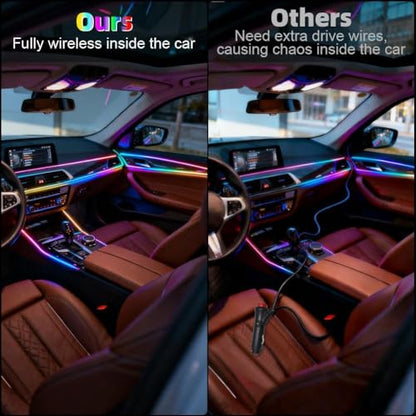 Acrylic Car Interior LED Lights (Car Ambient Lighting Kit (18 in 1))