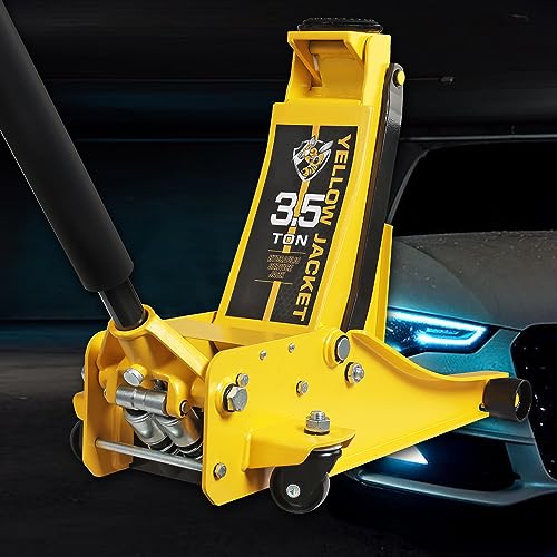 3.5 Ton Low Profile Floor Jack Quickly Lift Hydraulic Car Jack with Dual Pumps (Steel / 3.5T low profile dual pump)
