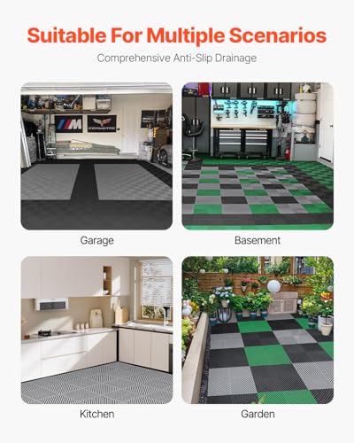 Interlocking Drainage Mat (Grey / 15.7 x 15.7 inch)