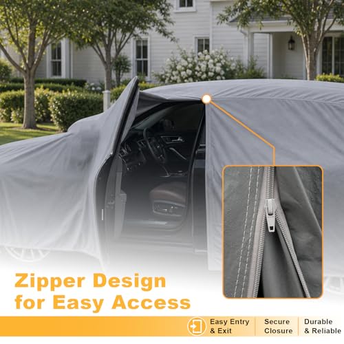 Multi Layer Large SUV Car Cover Waterproof All Weather Heavy Duty