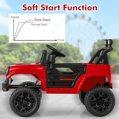 Kids Ride On Truck (Red / 37" × 24.5" × 25.5'')