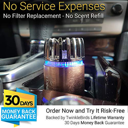 Car Air Purifier Ionizer (Matte Copper)