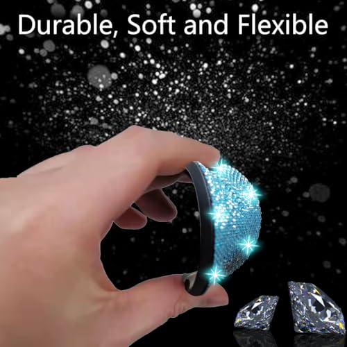 2pcs Bling Car Cup Holder Coaster (Aquamarine / 2pcs)
