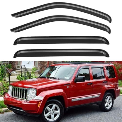 Window Visors Rain Guards for 2008 2009 2010 2011 2012 Jeep Liberty (2008-2012 Jeep Liberty)