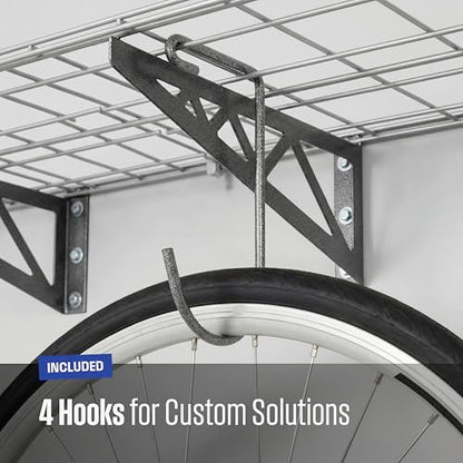 Steel Garage Wall Shelves 2 (12"x36" (2-Pack) / Hammertone)