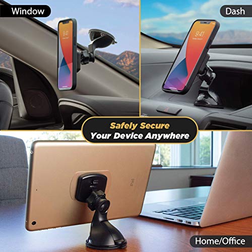 MAGWSM 2PXCES0 MagicMount Magnetic Suction Cup Phone Mount for Car Windshield (Window / Dash Suction / 2 Pack)