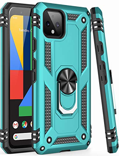 for Google Pixel 4 Case with Screen Protector (Teal / Google Pixel 4)