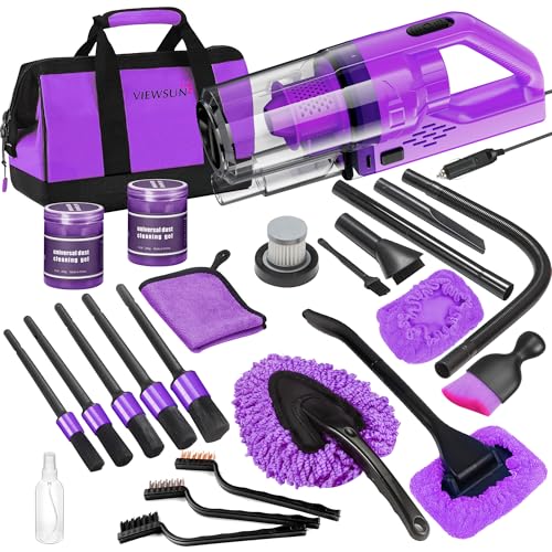 17PCS Car Cleaning Kit (Purple / 17PCS)