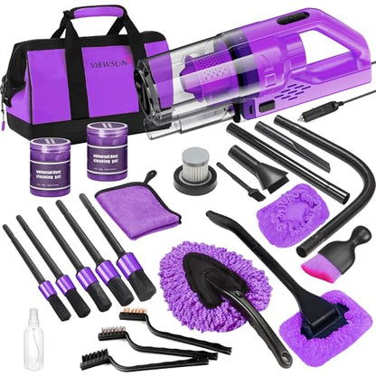 17PCS Car Cleaning Kit (Purple / 17PCS)