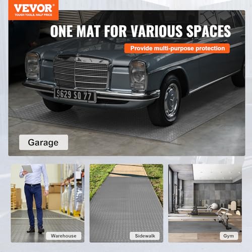 Floor Mat 13 x 4.9 FT PVC Flooring Roll (Silver / 13 x 4.9 FT)