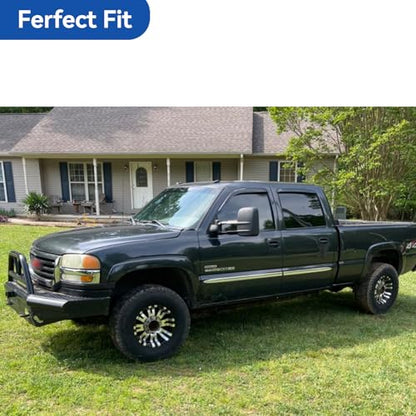 Window Visors Rain Guards for 2001 (2001-2007 silverado/sierra crew cab)