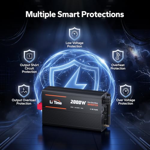 2000W Pure Sine Wave Power Inverter (12V 2000W Inverter (Remote Control))