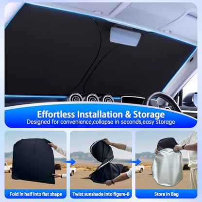 Windshield Sun Shade for Toyota Highlander 2020 (For Toyota Highlander 2020-2026)