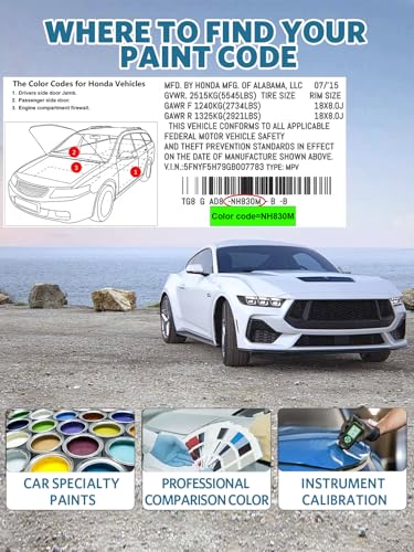 YR 578M Urban Titanium Metallic Car Touch Up Paint for Honda (For honda / YR-578M Urban Titanium Metallic for Civic/CR-V/Insight)