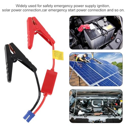 2pcs EC5 Jump Starter Cable with Battery Clamps for 12V Emergency Portable 10AWG Car Jump Start Battery Booster Cable Replacement Alligator Clips