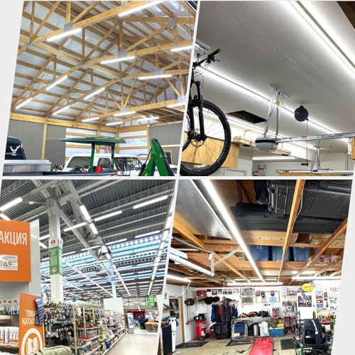 12 Pack Led Shop Lights (12PCS 8FT 2 Row V-Shape 6000K)
