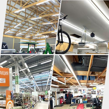 10 Pack Led Shop Lights (10PCS 8FT 4 Row 5000K)