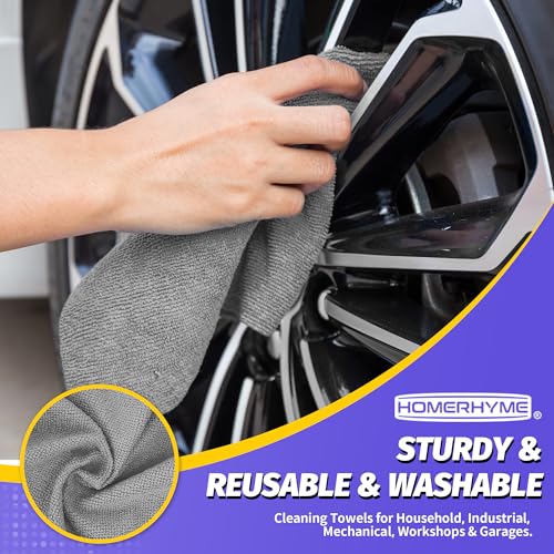 Microfiber Cleaning Cloth (Grey / 150 Pack)