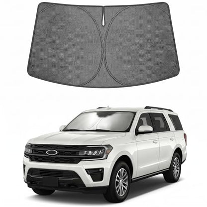 Custom Fit Car Windshield Sun Shade for 2018 (2018-2026 Ford Expedition)