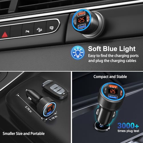 USB C Car Charger 3 Pack (Black / 3-Pack)