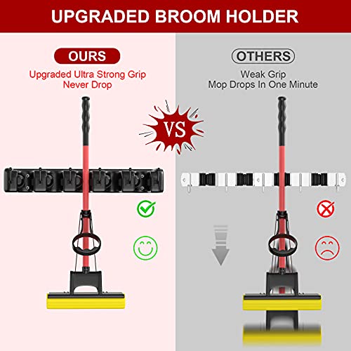 Broom Holder Wall Mount (Black)