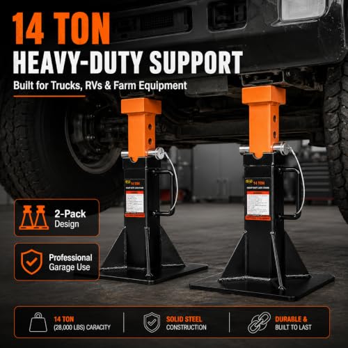 14 Ton Heavy Duty Jack Stands for Trucks and Heavy Vehicles (14 Ton Jack Stand)