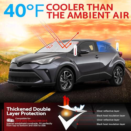 Windshield Sun Shade for 2018 (for 2018-2023 CHR CH-R)