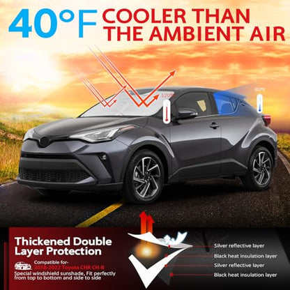 Windshield Sun Shade for 2018 (for 2018-2023 CHR CH-R)