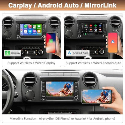 7 Inch Display Carplay Car Stereo Upgrade for Volkswagen with RDS