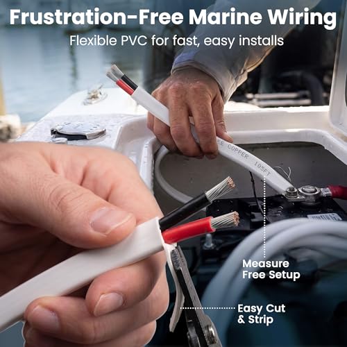 14 Gauge Marine Wire (14 AWG / 50 Feet / 2 Conductor)