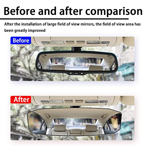 12 Inch Panoramic Car Rearview Mirror (Irregular White)