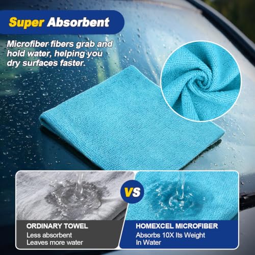 Microfiber Cleaning Cloth 20 Pack (Rainbow / 11.5 x 11.5 Inch)