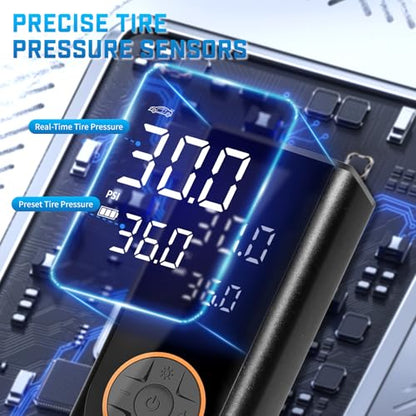 Tire Inflator Portable Air Compressor (Black(35 L/Min))