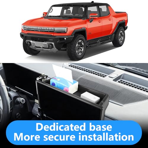 Car Phone Holder Center Console Organizer Tray for GMC Hummer EV 2022 2023 2024 2025 2026 Auto Interior Accessories Best Cell Phones Mount Mobile CellPhone Stand Dashboard Screen Storage Accessory