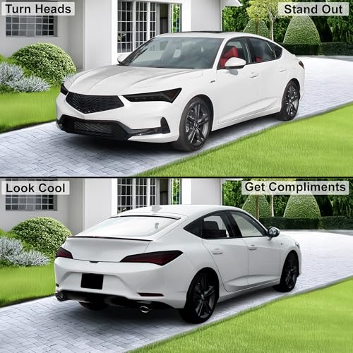 Full Headlight Taillight Tint Kit Compatible with Acura Integra 2023 (Full Kit / Dark Smoke)
