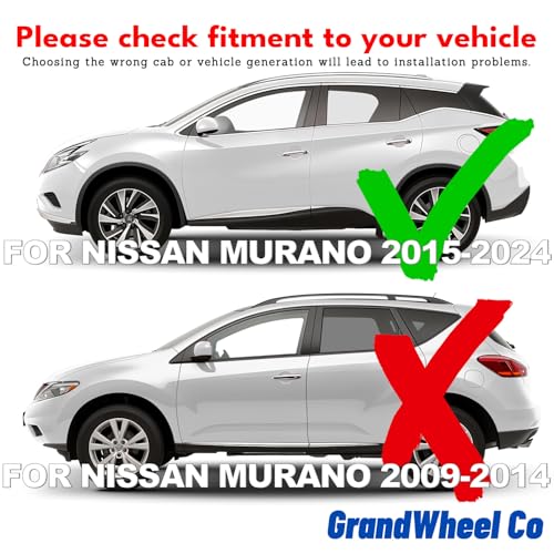 Window Deflectors Smoke Tinted in (For Murano 15-24)