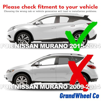 Window Deflectors Smoke Tinted in (For Murano 15-24)