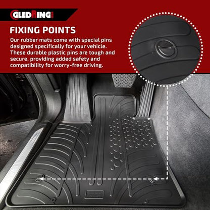 Rubber Floor Mats for Mini Cooper Hatch F55 2015 (Floor Mat / Mini Cooper (F55) 5-door 2015-2022)