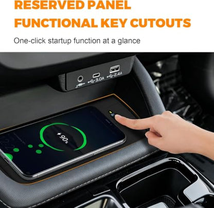 Cup Holder Insert and Charging Mat for 2026 Subaru Forester Accessories (for 2026 Subaru Forester Accessories)