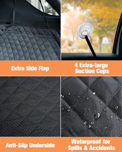 SUV Cargo Liner for Dogs (black - 2 Pockets / L)