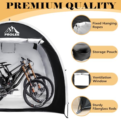 Bike Shed 6.6FT (Arch Black - XL for 2-3 Bikes)