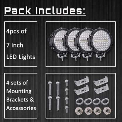LED Off Road Lights (4 Black)