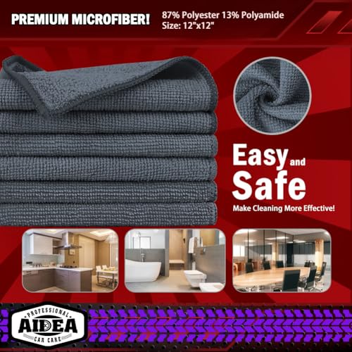Microfiber Cleaning Cloth Grey 150PK (Grey / 150PK)